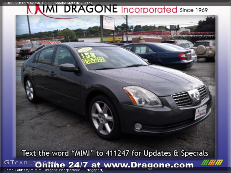 Smoke Metallic / Black 2006 Nissan Maxima 3.5 SE