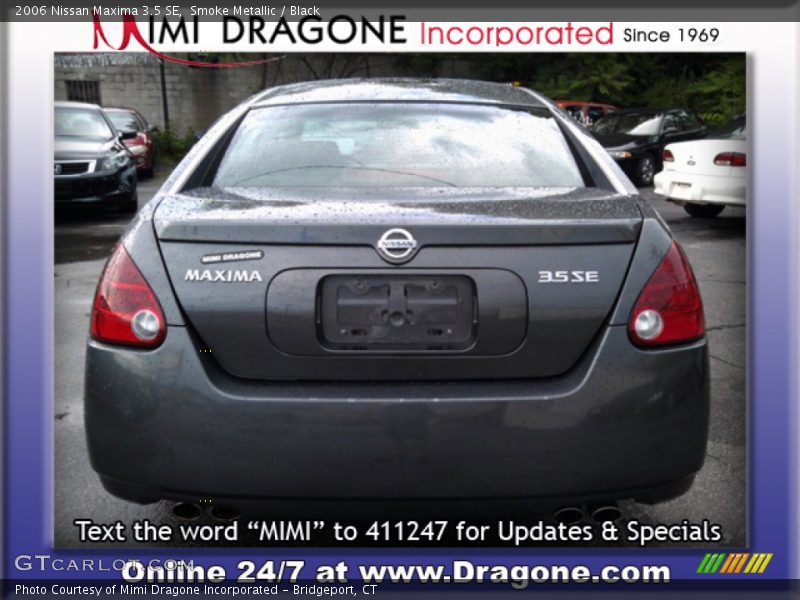Smoke Metallic / Black 2006 Nissan Maxima 3.5 SE