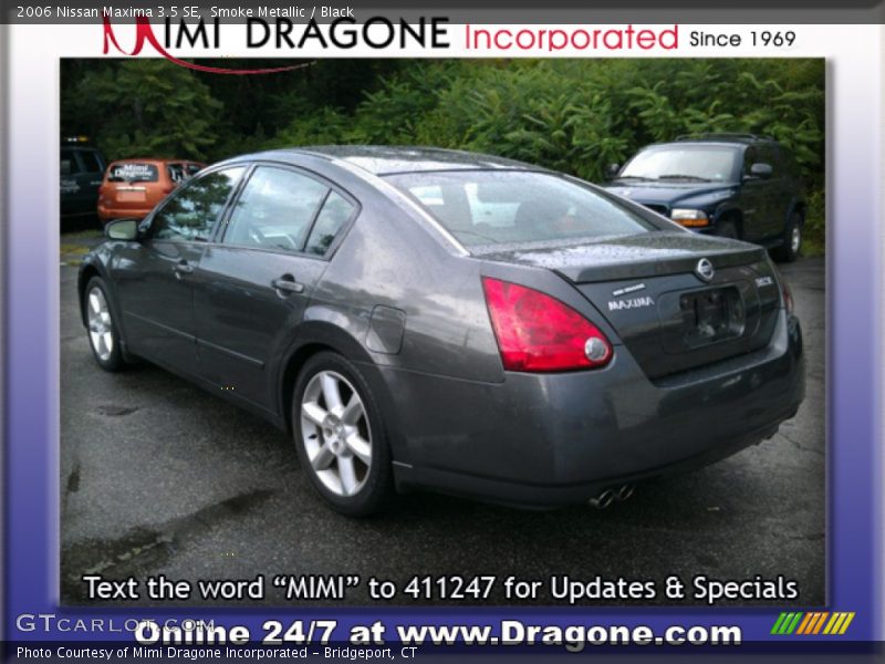 Smoke Metallic / Black 2006 Nissan Maxima 3.5 SE