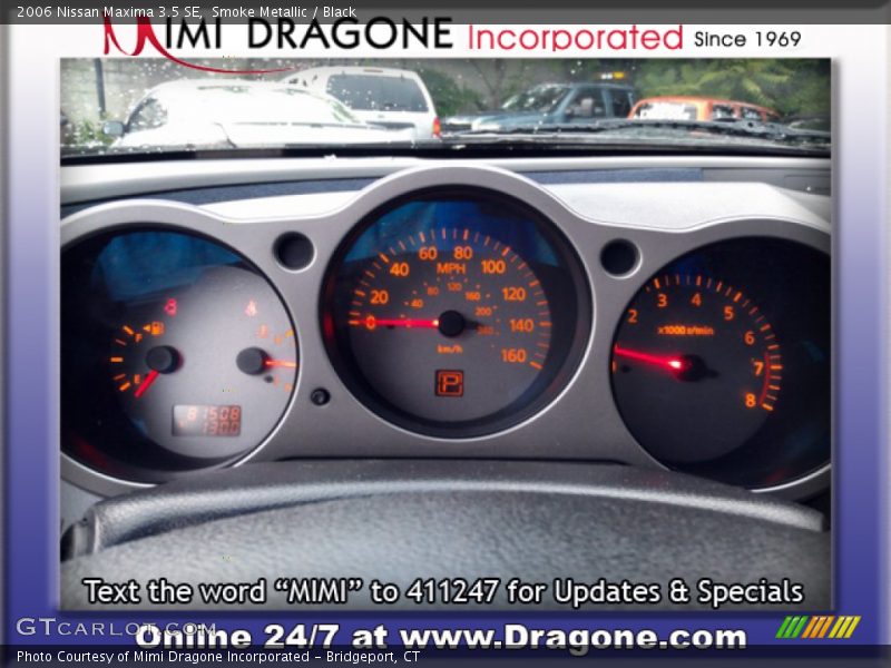 Smoke Metallic / Black 2006 Nissan Maxima 3.5 SE