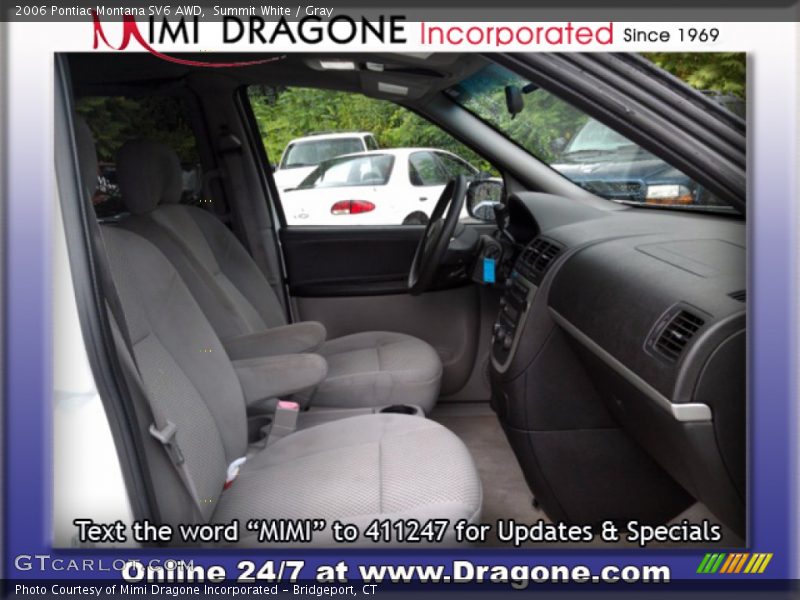 Summit White / Gray 2006 Pontiac Montana SV6 AWD