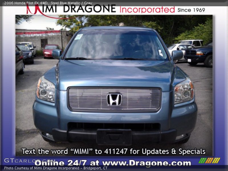 Steel Blue Metallic / Gray 2006 Honda Pilot EX 4WD
