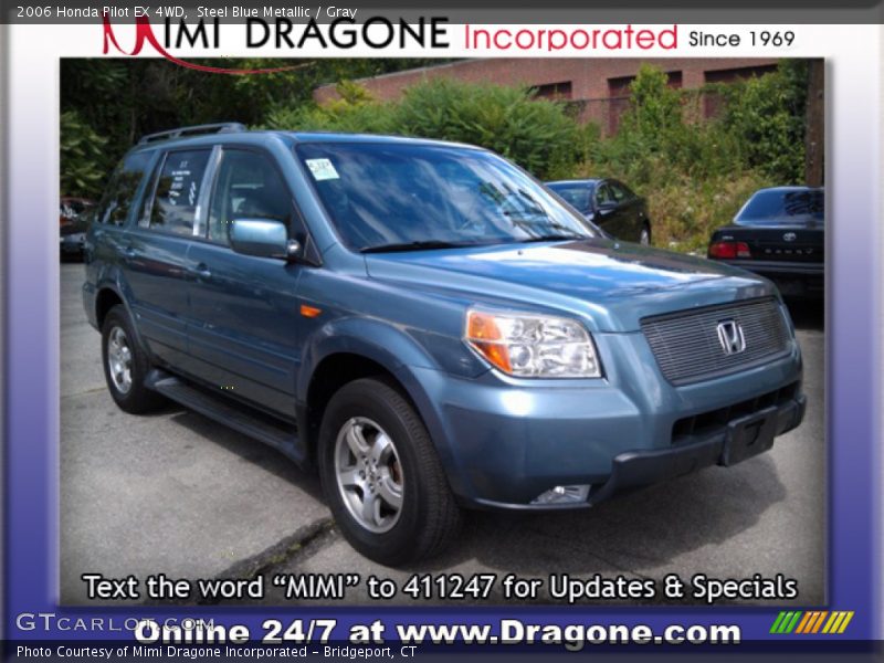 Steel Blue Metallic / Gray 2006 Honda Pilot EX 4WD