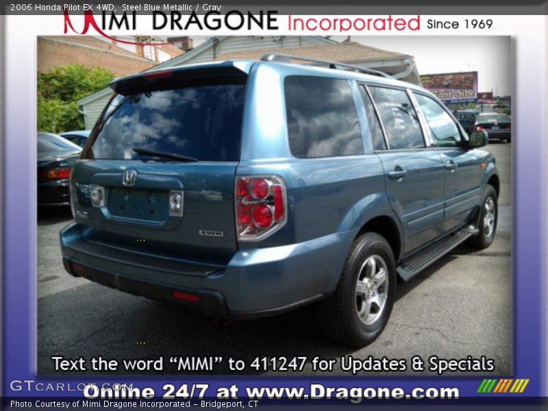 Steel Blue Metallic / Gray 2006 Honda Pilot EX 4WD