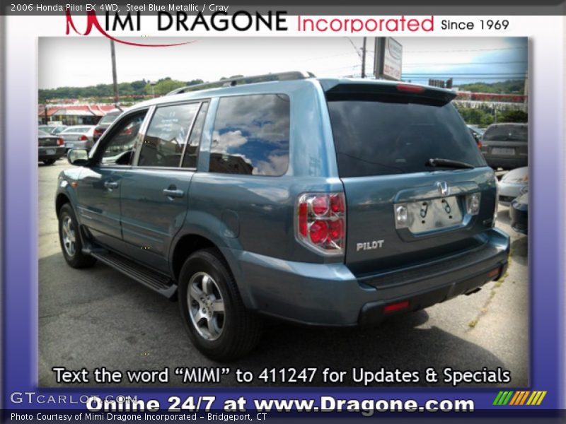 Steel Blue Metallic / Gray 2006 Honda Pilot EX 4WD