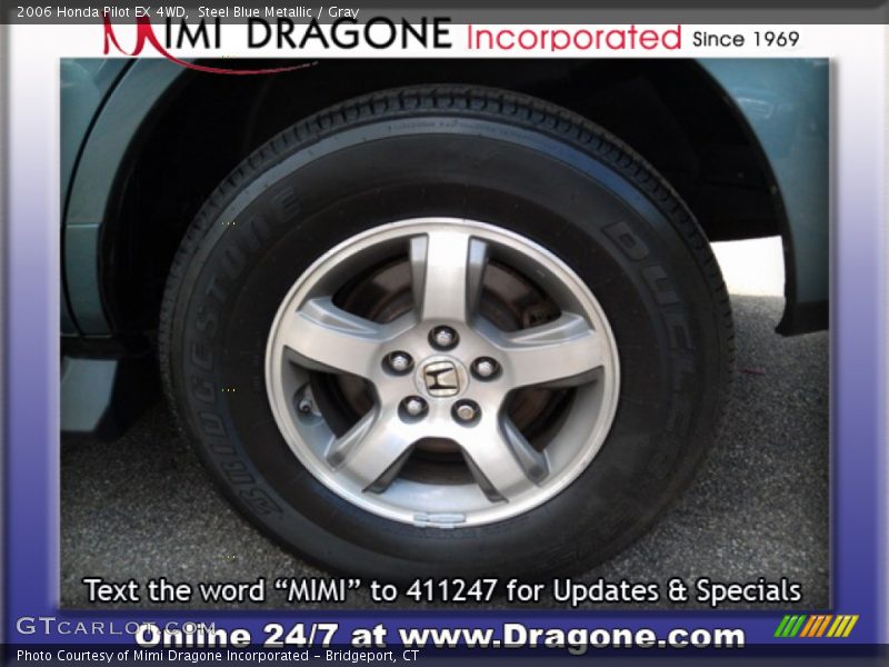 Steel Blue Metallic / Gray 2006 Honda Pilot EX 4WD