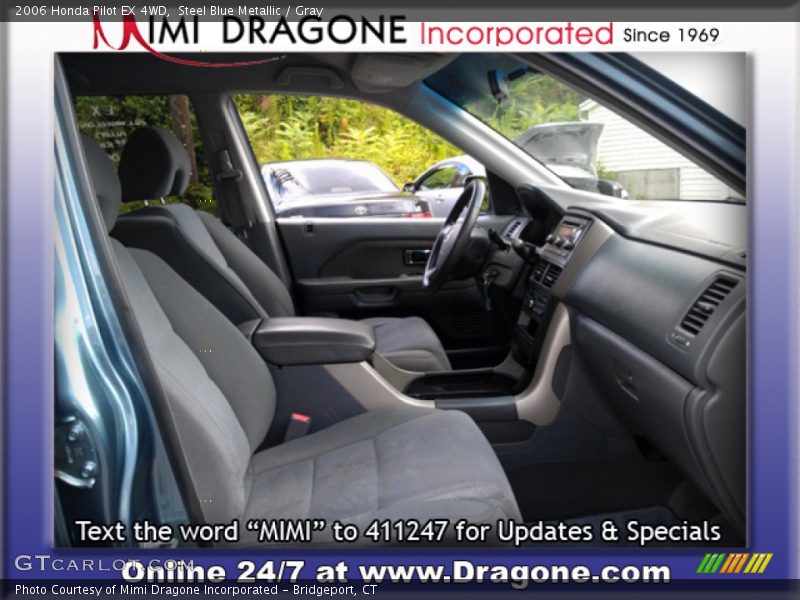 Steel Blue Metallic / Gray 2006 Honda Pilot EX 4WD