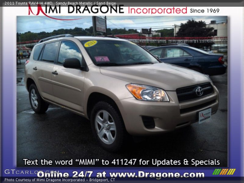 Sandy Beach Metallic / Sand Beige 2011 Toyota RAV4 I4 4WD