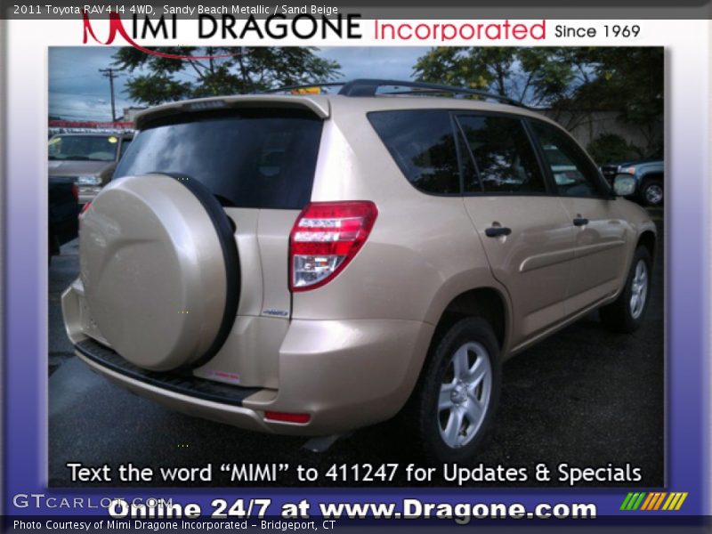 Sandy Beach Metallic / Sand Beige 2011 Toyota RAV4 I4 4WD