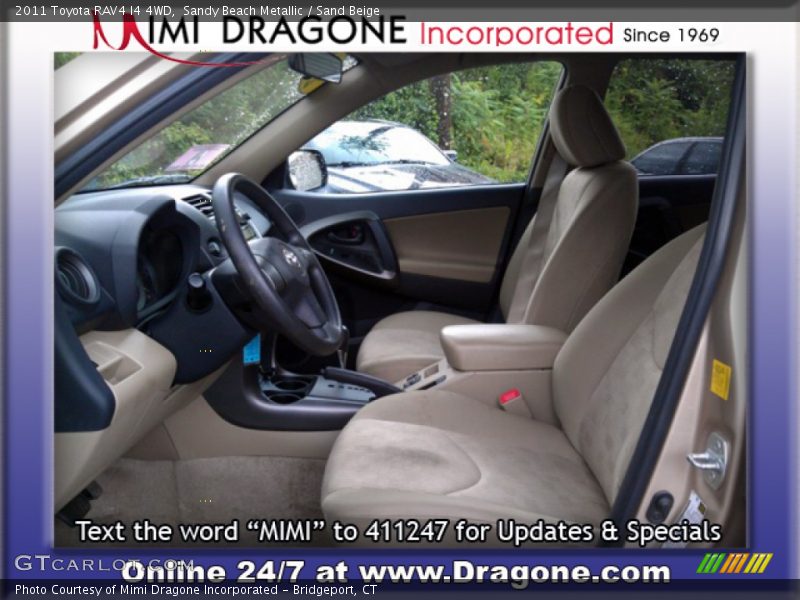 Sandy Beach Metallic / Sand Beige 2011 Toyota RAV4 I4 4WD