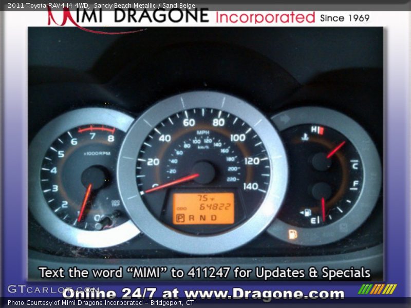 Sandy Beach Metallic / Sand Beige 2011 Toyota RAV4 I4 4WD