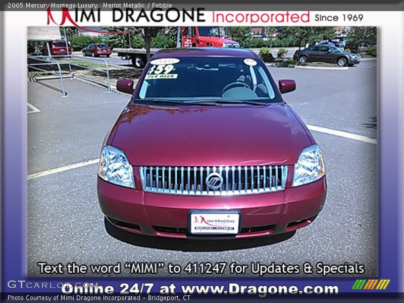 Merlot Metallic / Pebble 2005 Mercury Montego Luxury