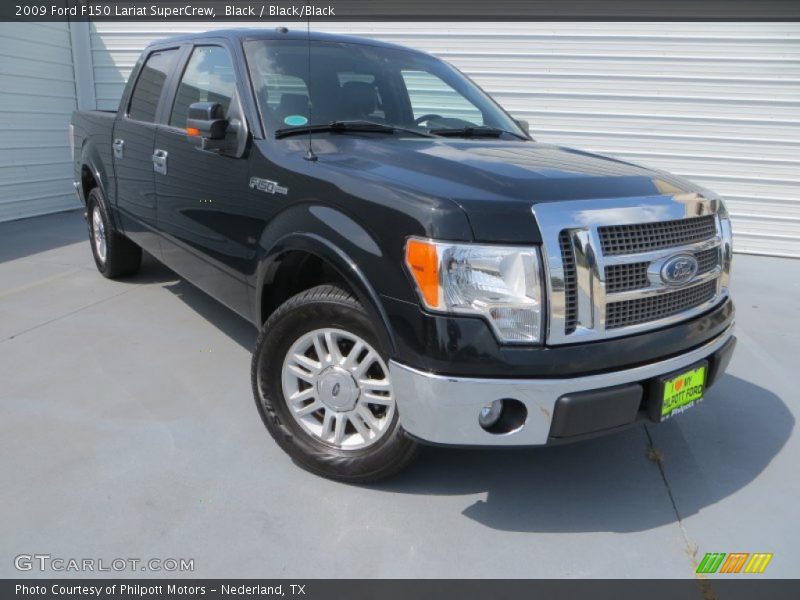 Black / Black/Black 2009 Ford F150 Lariat SuperCrew