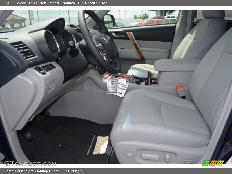 Nautical Blue Metallic / Ash 2013 Toyota Highlander Limited