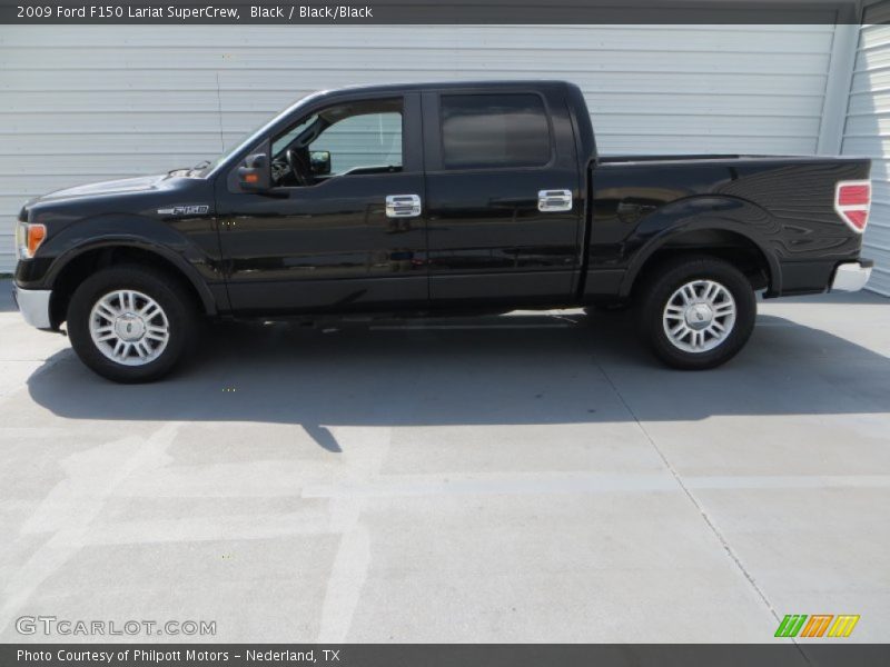 Black / Black/Black 2009 Ford F150 Lariat SuperCrew
