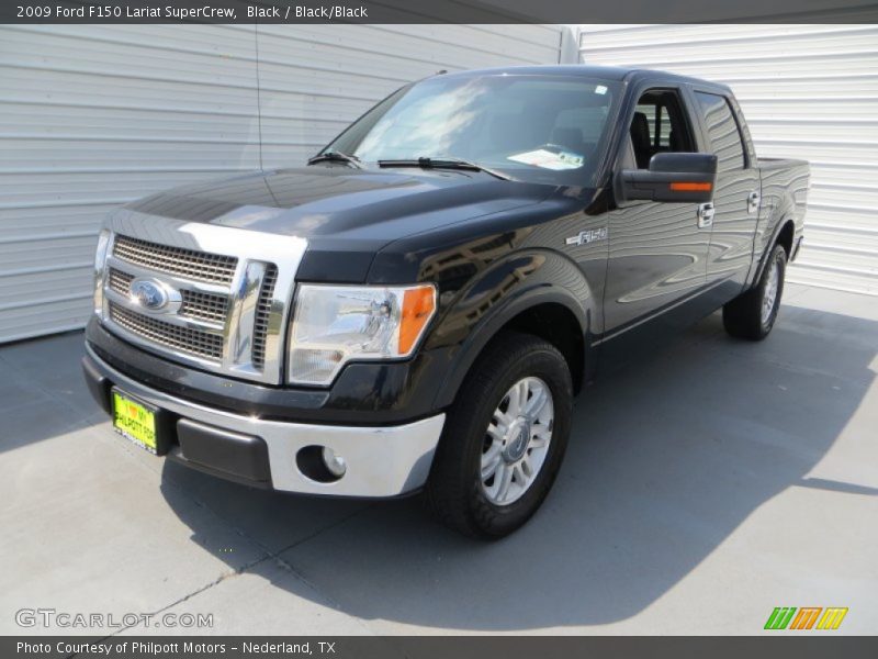 Black / Black/Black 2009 Ford F150 Lariat SuperCrew