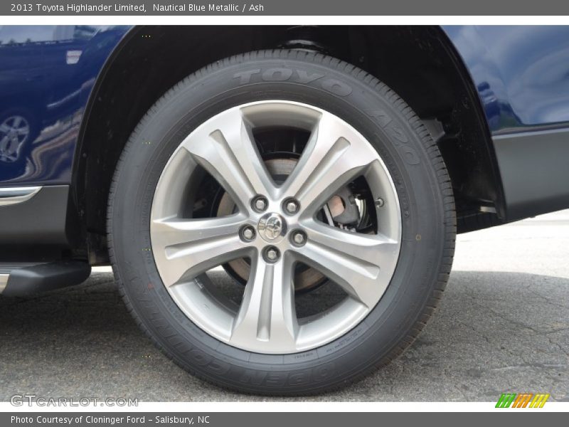 Nautical Blue Metallic / Ash 2013 Toyota Highlander Limited