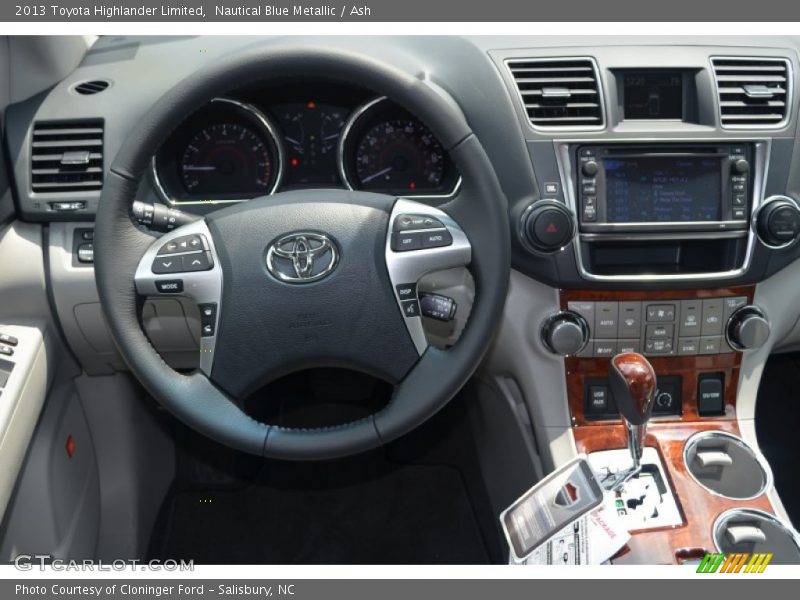 Nautical Blue Metallic / Ash 2013 Toyota Highlander Limited