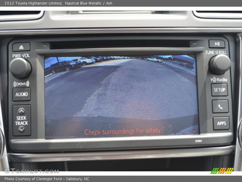 Nautical Blue Metallic / Ash 2013 Toyota Highlander Limited