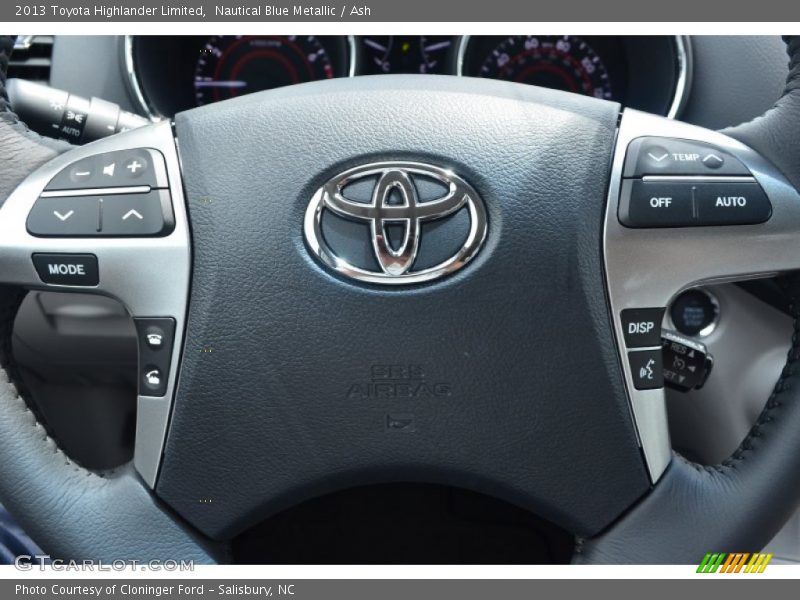 Nautical Blue Metallic / Ash 2013 Toyota Highlander Limited