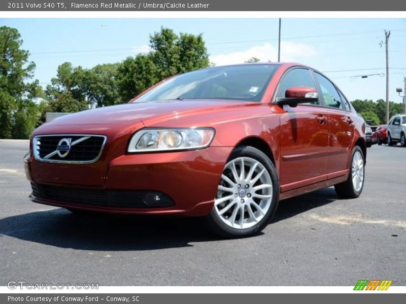 Flamenco Red Metallic / Umbra/Calcite Leather 2011 Volvo S40 T5