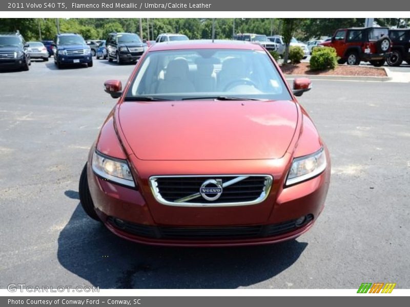 Flamenco Red Metallic / Umbra/Calcite Leather 2011 Volvo S40 T5