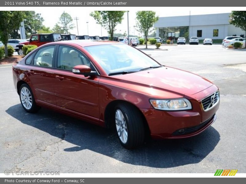Flamenco Red Metallic / Umbra/Calcite Leather 2011 Volvo S40 T5