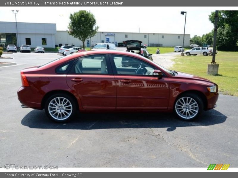 Flamenco Red Metallic / Umbra/Calcite Leather 2011 Volvo S40 T5