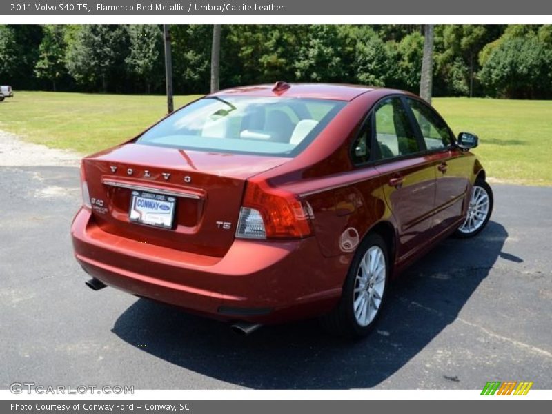 Flamenco Red Metallic / Umbra/Calcite Leather 2011 Volvo S40 T5