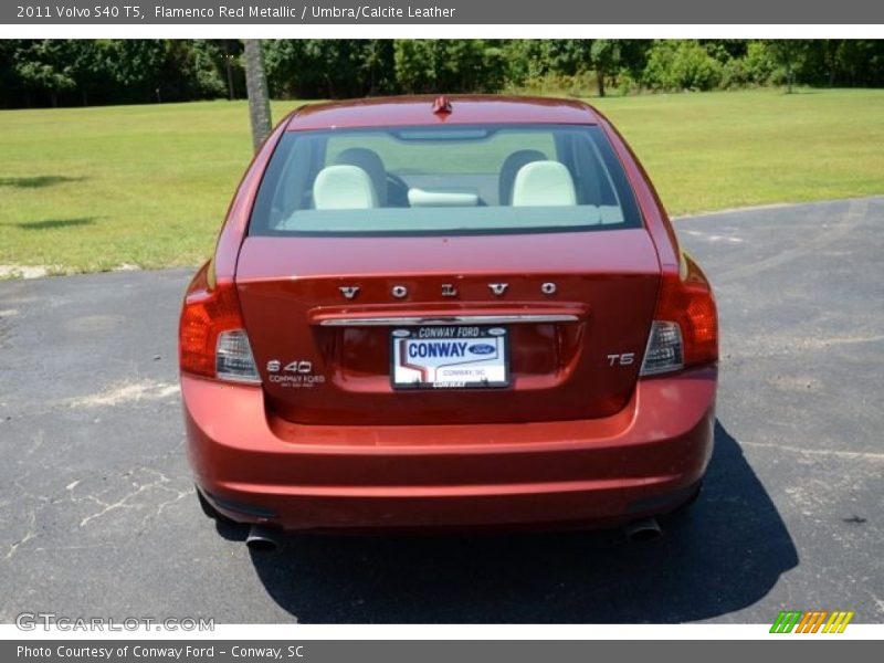 Flamenco Red Metallic / Umbra/Calcite Leather 2011 Volvo S40 T5