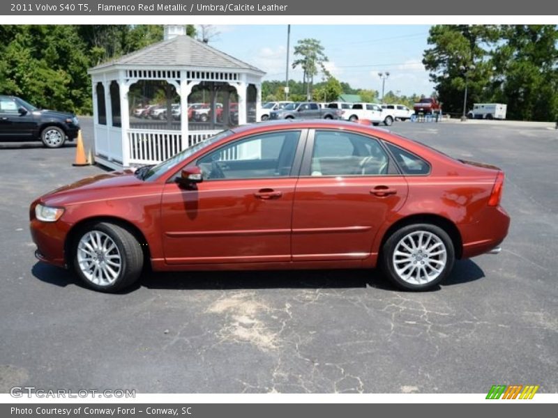Flamenco Red Metallic / Umbra/Calcite Leather 2011 Volvo S40 T5