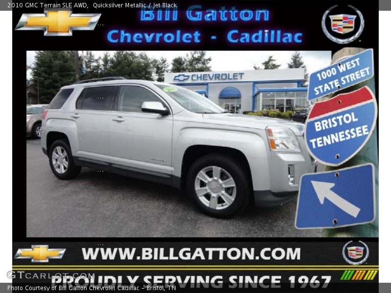 Quicksilver Metallic / Jet Black 2010 GMC Terrain SLE AWD