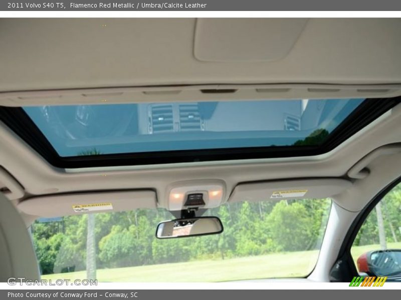 Flamenco Red Metallic / Umbra/Calcite Leather 2011 Volvo S40 T5
