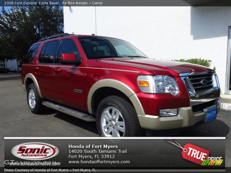 Redfire Metallic / Camel 2008 Ford Explorer Eddie Bauer