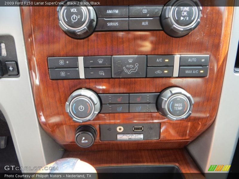 Black / Black/Black 2009 Ford F150 Lariat SuperCrew