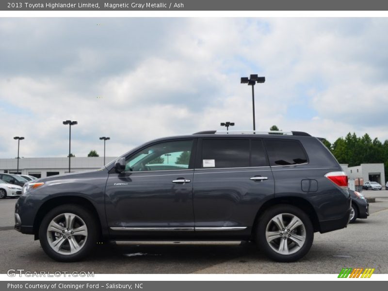 Magnetic Gray Metallic / Ash 2013 Toyota Highlander Limited