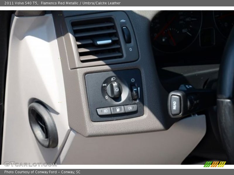 Flamenco Red Metallic / Umbra/Calcite Leather 2011 Volvo S40 T5