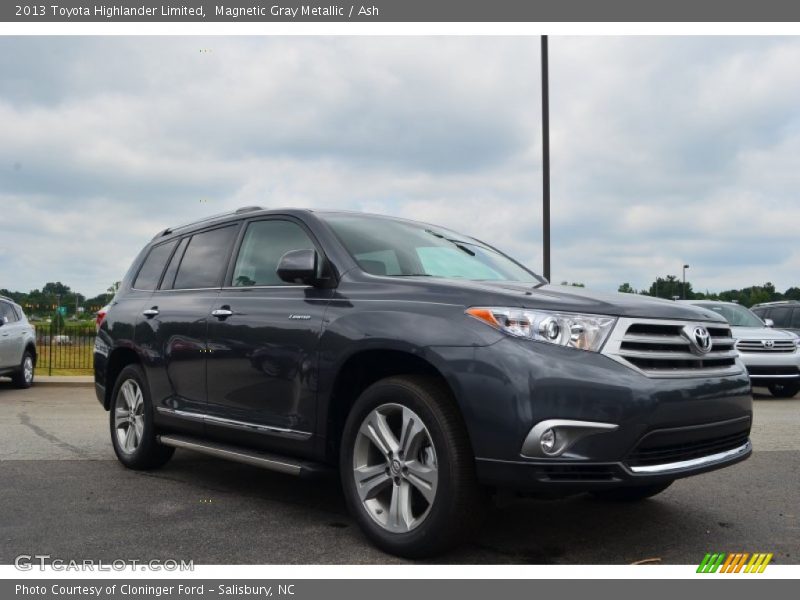 Magnetic Gray Metallic / Ash 2013 Toyota Highlander Limited