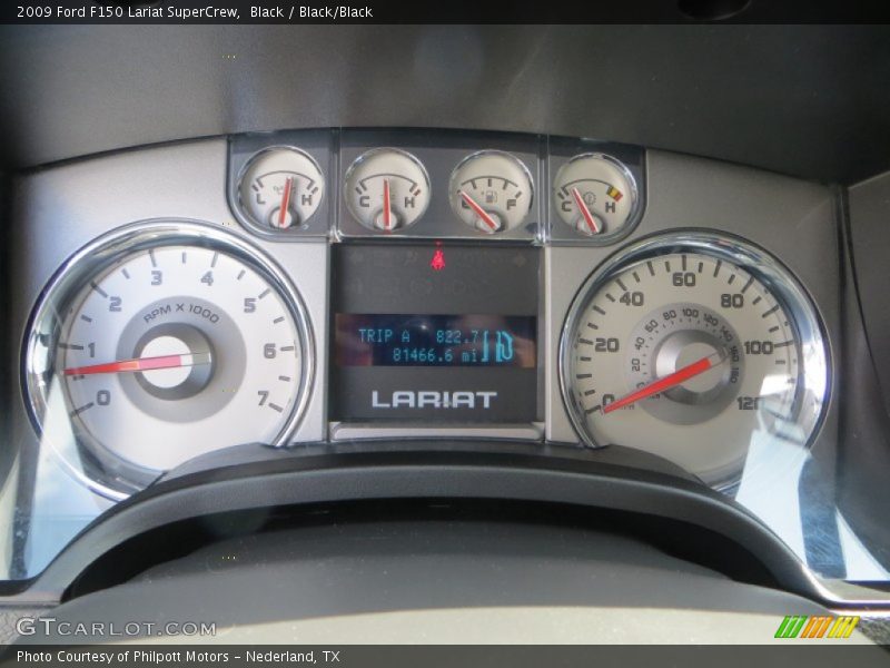 Black / Black/Black 2009 Ford F150 Lariat SuperCrew