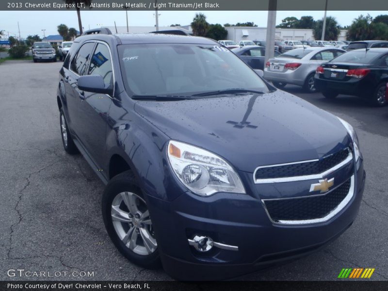 Atlantis Blue Metallic / Light Titanium/Jet Black 2013 Chevrolet Equinox LT