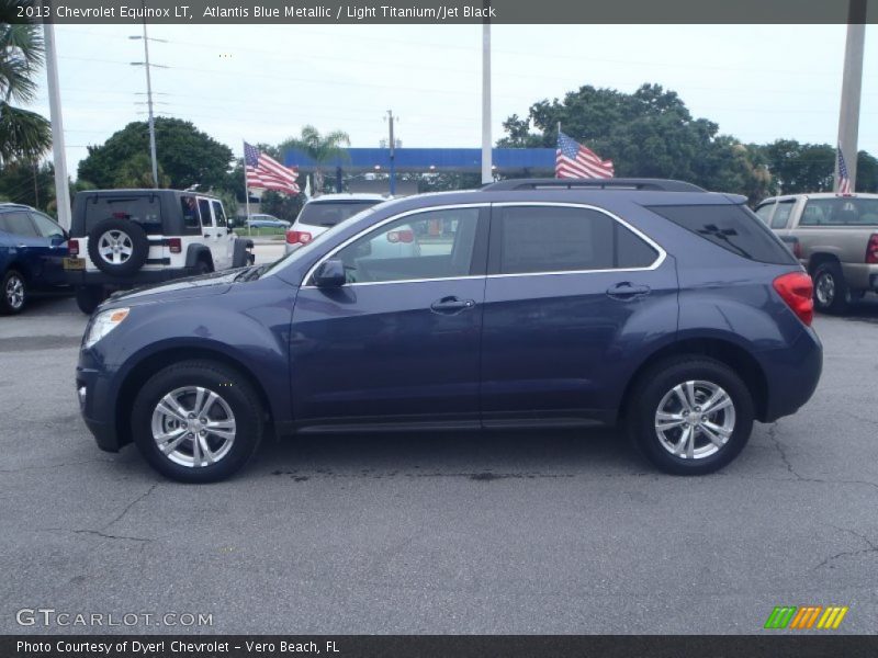 Atlantis Blue Metallic / Light Titanium/Jet Black 2013 Chevrolet Equinox LT