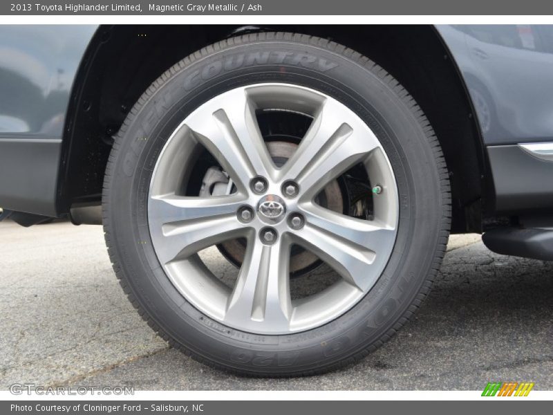Magnetic Gray Metallic / Ash 2013 Toyota Highlander Limited