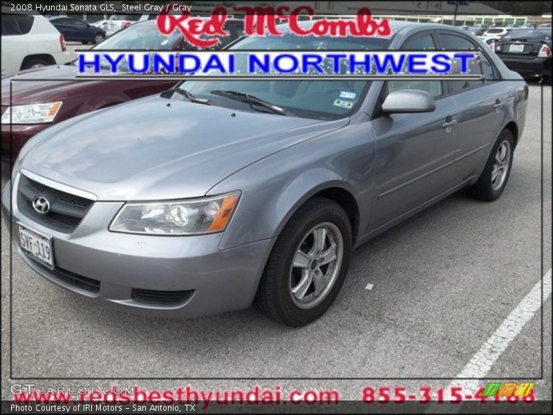 Steel Gray / Gray 2008 Hyundai Sonata GLS