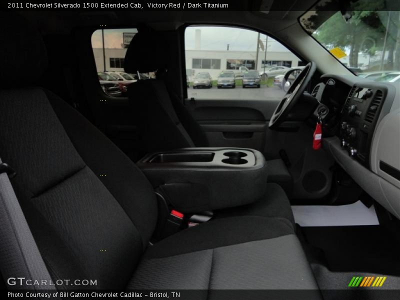Victory Red / Dark Titanium 2011 Chevrolet Silverado 1500 Extended Cab