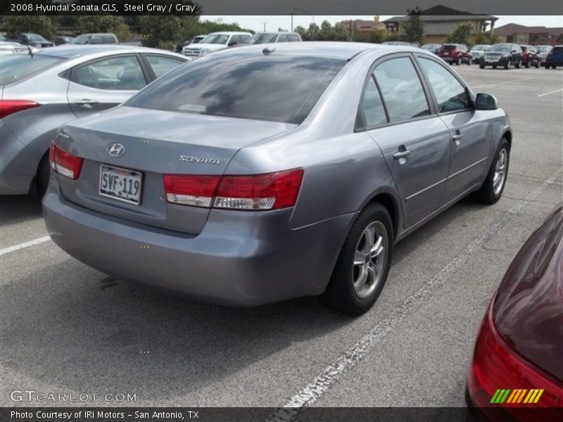 Steel Gray / Gray 2008 Hyundai Sonata GLS