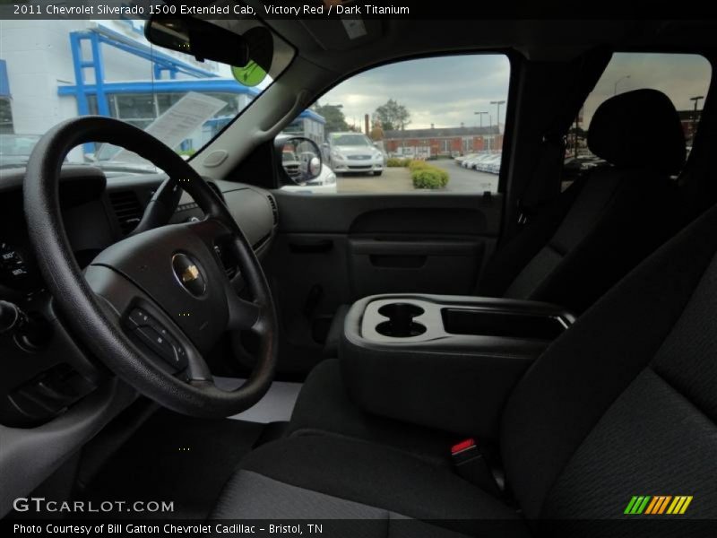 Victory Red / Dark Titanium 2011 Chevrolet Silverado 1500 Extended Cab