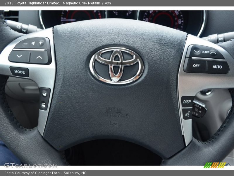 Magnetic Gray Metallic / Ash 2013 Toyota Highlander Limited