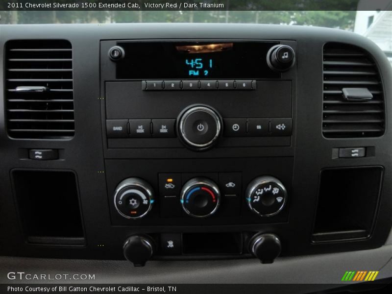 Victory Red / Dark Titanium 2011 Chevrolet Silverado 1500 Extended Cab
