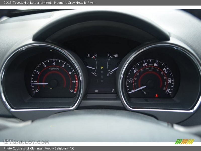 Magnetic Gray Metallic / Ash 2013 Toyota Highlander Limited