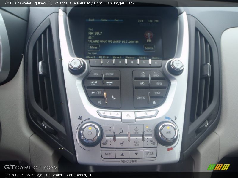 Atlantis Blue Metallic / Light Titanium/Jet Black 2013 Chevrolet Equinox LT